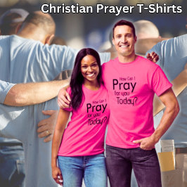 Hoe kan ik vandaag voor u bidden? Roze T-shirt