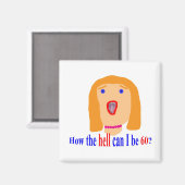 Hoe kan ik verdomme 60 zijn? magneet (Voorkant / Achterkant)