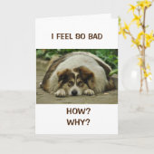 HOE KAN IK? VOEL ZO BAD BELATED BIRTHDAY KAART (Gele Bloem)