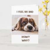 HOE KAN IK? VOEL ZO BAD BELATED BIRTHDAY KAART (Gele Bloem)