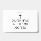 Hoe kan ik voor je bidden? Christelijk Badge (Achterkant)