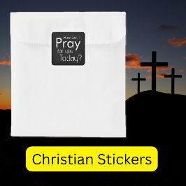 Hoe kan ik voor je bidden? Christelijke Stickers