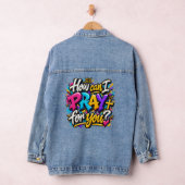 Hoe kan ik voor je bidden? denim jacket (Hangar)
