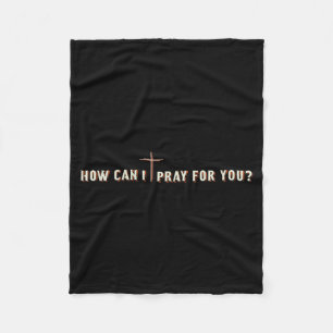 Hoe kan ik voor je bidden Jezus Kruis Christelijke Fleece Deken