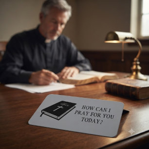 Hoe kan ik voor u bidden Kerk Pastor Gray Visitekaartje