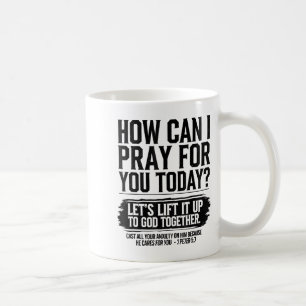 Hoe kan ik voor u bidden vandaag Christelijke Bijb Koffiemok