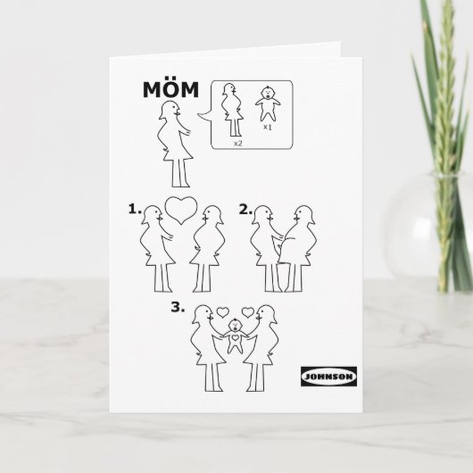Hoe kan je een Gay Mam Instruction Sheet Parody as Feestdagen Kaart (Voorkant)