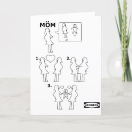 Hoe kan je een Gay Mam Instruction Sheet Parody as Feestdagen Kaart