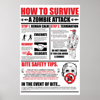 Hoe kan je een Zombie-aanval overleven? Poster