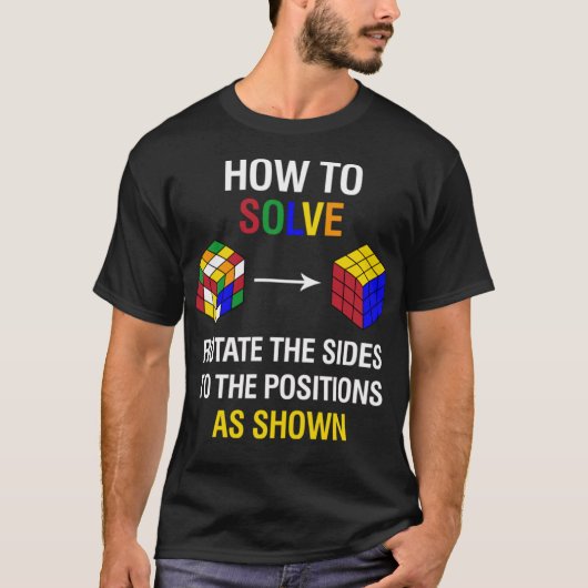 Hoe kan je het competitieve Puzzle Funny Speed Cub T-shirt (Voorkant)