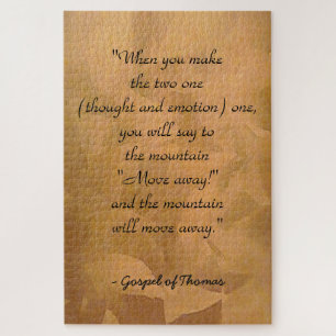 Hoe kan je het evangelie van Thomas bidden? Legpuzzel