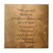 Hoe kan je het evangelie van Thomas bidden? Tegeltje (Voorkant)