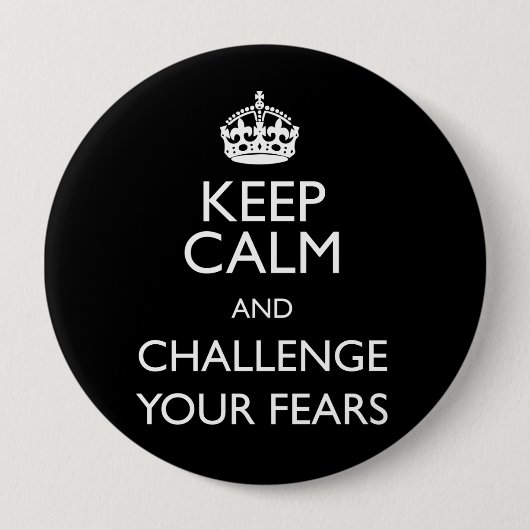 HOE KAN JE JE BEDENKEN? RONDE BUTTON 4,0 CM (Voorkant)