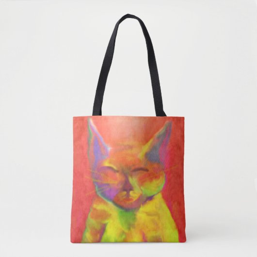 Hoe kan je me dienen? Cat Art Tote Bag (Voorkant)