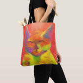 Hoe kan je me dienen? Cat Art Tote Bag (Dichtbij)