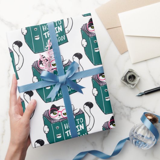 Hoe kan je menselijke grappige kat met zonnebril w cadeaupapier (Geschenken)