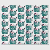 Hoe kan je menselijke grappige kat met zonnebril w cadeaupapier (Vlak)