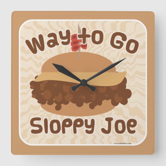 Hoe kan je naar Sloppy Joe? Vierkante Klok (Voorkant)