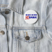 Hoe kan Nobama nu niet!!! Ronde Button 5,7 Cm (In situ)