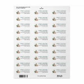 Hoe Kerstmis | Leuke Westerse Retouradreslabel Etiket (Full Sheet)