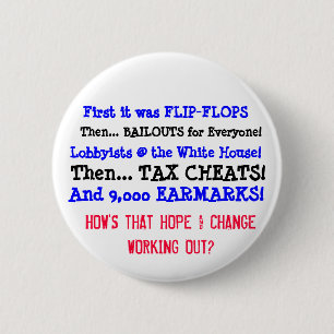 Hoe komen die HOPE en CHANGE eruit? Ronde Button 5,7 Cm