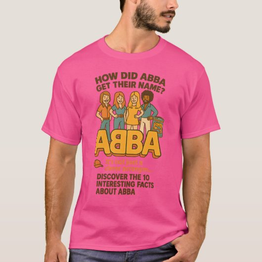 HOE KOMT ABBA AAN ZIJN NAAM? T-SHIRT (Voorkant)