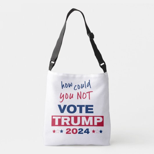Hoe kon je niet stemmen TRUMP 2024 Crossbody Tas (Achterkant)