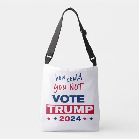 Hoe kon je niet stemmen TRUMP 2024 Crossbody Tas (Voorkant)