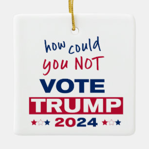 Hoe kon je niet stemmen TRUMP 2024 Keramisch Ornament