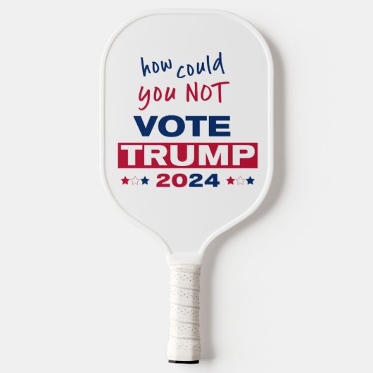 Hoe kon je niet stemmen TRUMP 2024 Pickleball Paddle (Achterkant)