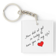 Hoe kreeg ik zo'n gelukkige Sleutelhanger?