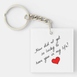 Hoe kreeg ik zo'n gelukkige Sleutelhanger? Sleutelhanger