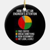 Hoe krijg je een ingenieur die grappig aandacht kr keramisch ornament (Achterkant)