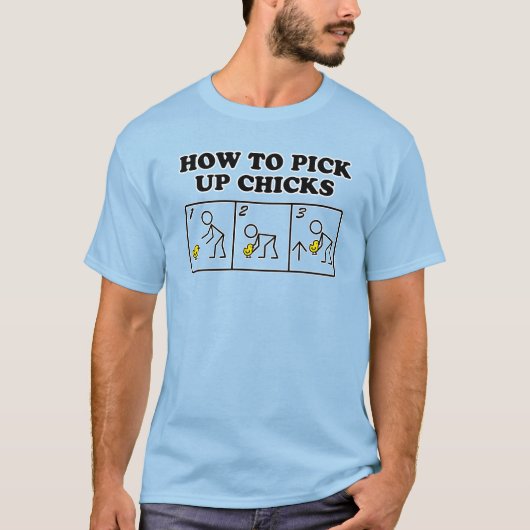 Hoe kuikens op te halen t-shirt (Voorkant)