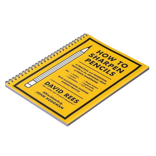 hoe kunnen potloden worden aangescherpt notitieboek (Linkerzijde)