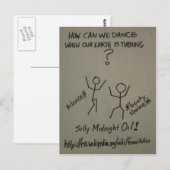 Hoe kunnen we dansen als onze aarde draait? briefkaart (Voorkant / Achterkant)