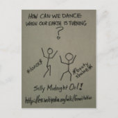 Hoe kunnen we dansen als onze aarde draait? briefkaart (Voorkant)