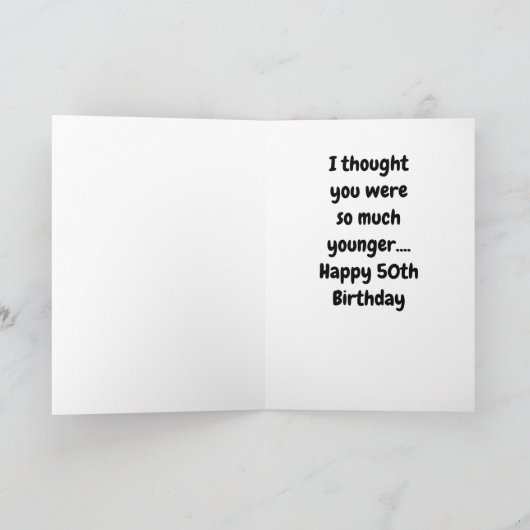 HOE KUNT U "50" KEREN? KAART (Binnen)