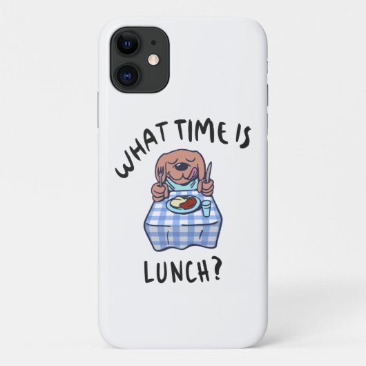 Hoe laat is de lunch Case-Mate iPhone case (Achterkant)