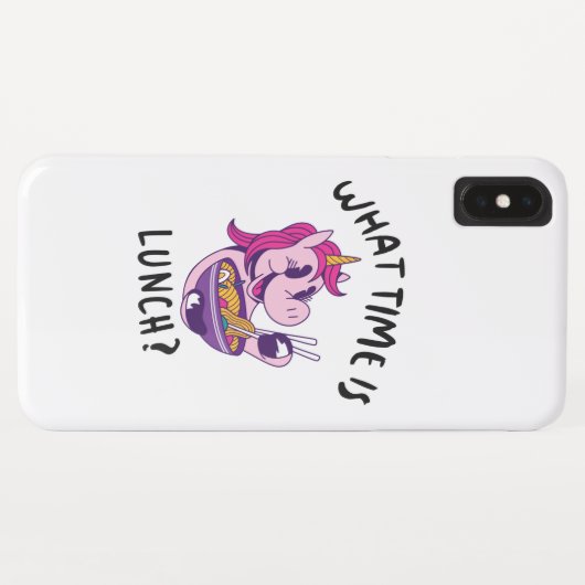 Hoe laat is de lunch? Case-Mate iPhone case (Achterkant (horizontaal))