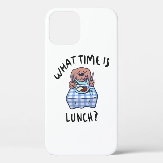 Hoe laat is de lunch Case-Mate iPhone case (Achterkant)