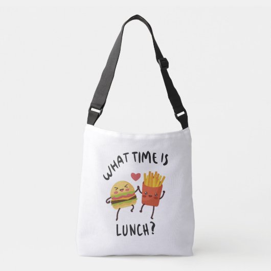 Hoe laat is de lunch crossbody tas (Voorkant)