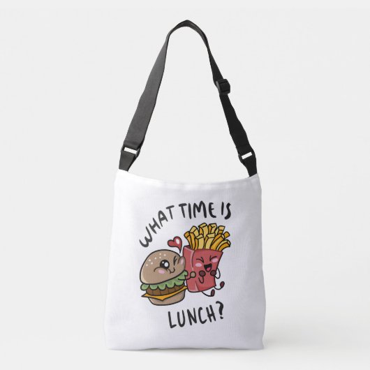 Hoe laat is de lunch crossbody tas (Voorkant)