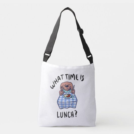 Hoe laat is de lunch crossbody tas (Voorkant)