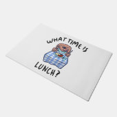 Hoe laat is de lunch deurmat (Schuin)