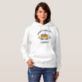 Hoe Laat Is De Lunch Hoodie (Voorkant volledig)