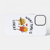 Hoe laat is de lunch iPhone hoesje (Achterkant horizontaal)