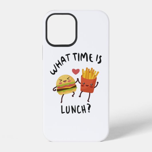 Hoe laat is de lunch iPhone hoesje (Achterkant)