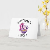 Hoe laat is de lunch? kaart (Gele Bloem)