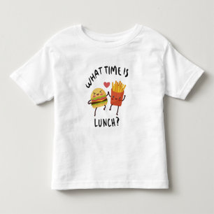 Hoe laat is de lunch? kinder shirts